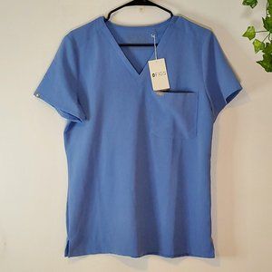 FIGS NWT Blue Scrub Top SZ S